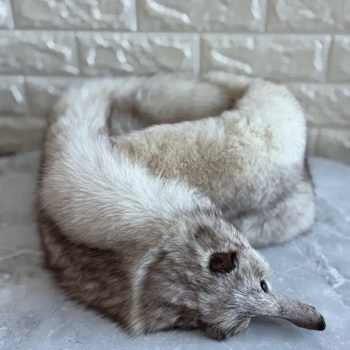 [BUNJANG] Real Mink Fox Fur Scarf Neck Warmer / 폭스 퍼 머플러 리얼밍크 넥워머