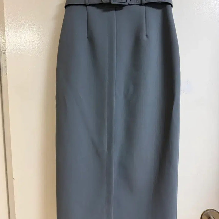 [BUNJANG] Belt Set Long Skirt Blue Grey Color Size M / 벨트 세트 롱 스커트 블루그레이 컬러 M
