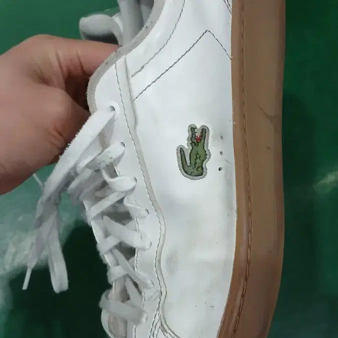[BUNJANG] Lacoste White Sneakers Size 280 / 라코스테 흰색 스니커즈 280사이즈 사용감보임