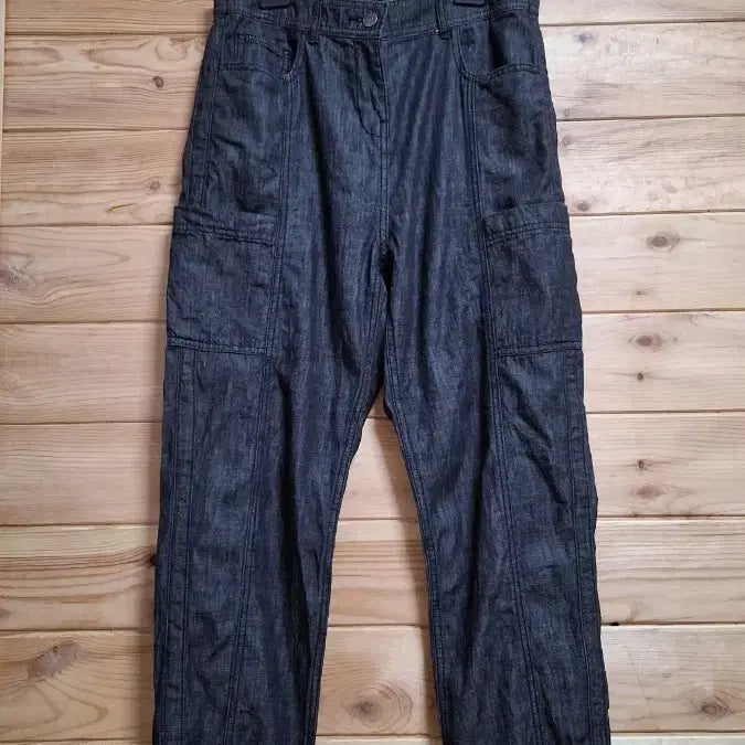 [BUNJANG] Lynx Black Cargo Denim Pants / Lynx 카고 블랙 데님 팬츠