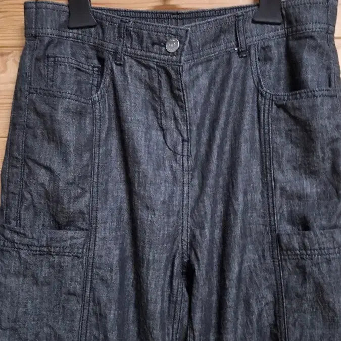 [BUNJANG] Lynx Black Cargo Denim Pants / Lynx 카고 블랙 데님 팬츠