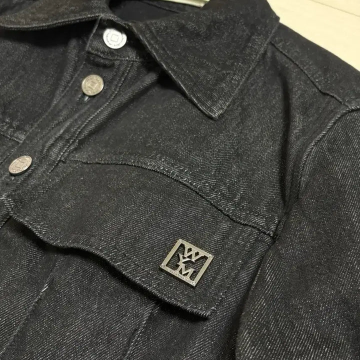 [BUNJANG] Wooyoungmi Black Denim Jacket Size 38 / 우영미 흑청 데님 자켓 38사이즈