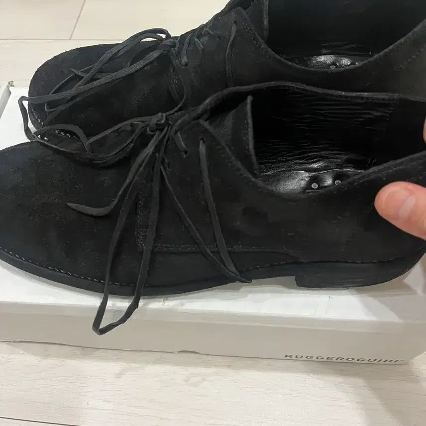 [BUNJANG] Guidi 992 Suede Loafers Black Size 44 / 구이디 992 스웨이드 검정 44