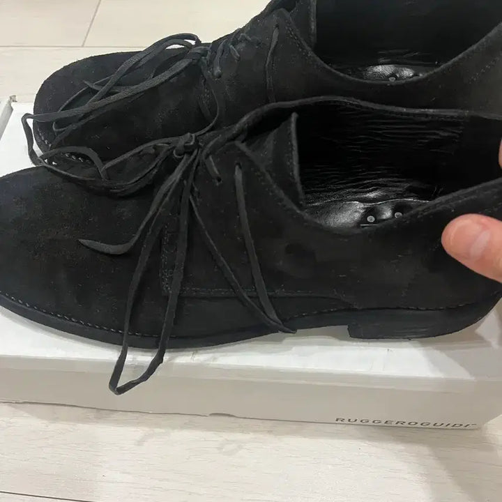 [BUNJANG] Guidi 992 Suede Loafers Black Size 44 / 구이디 992 스웨이드 검정 44