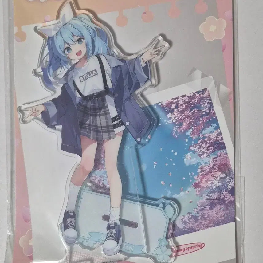 [BUNJANG] Stellive Tabi Spring Blossom Date Acrylic Stand / 스텔라이브 타비 아크릴 봄빛데이트
