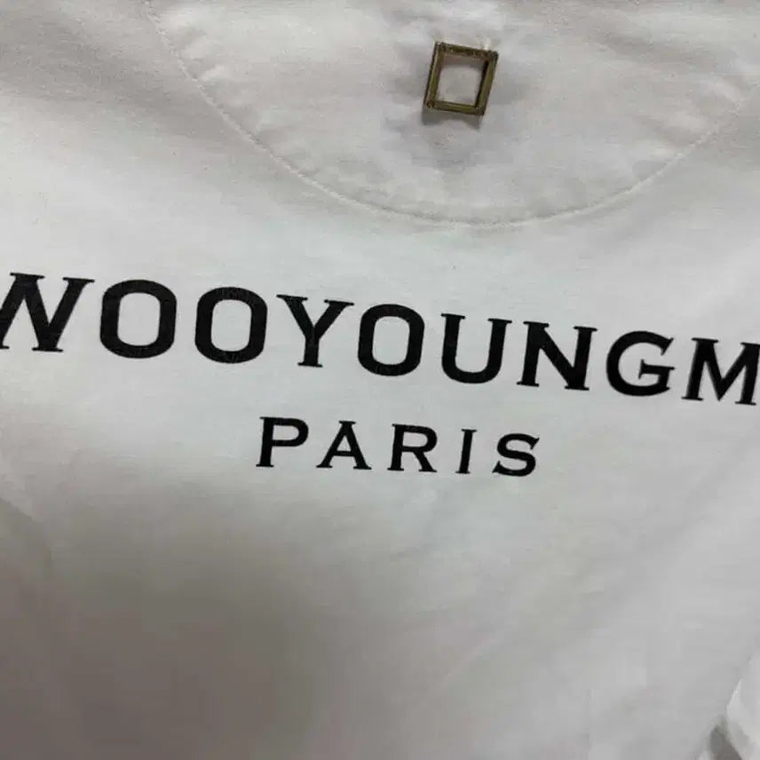 [BUNJANG] Wooyoungmi Back Logo Short Sleeve T-Shirt / [48]우영미 백로고 반팔