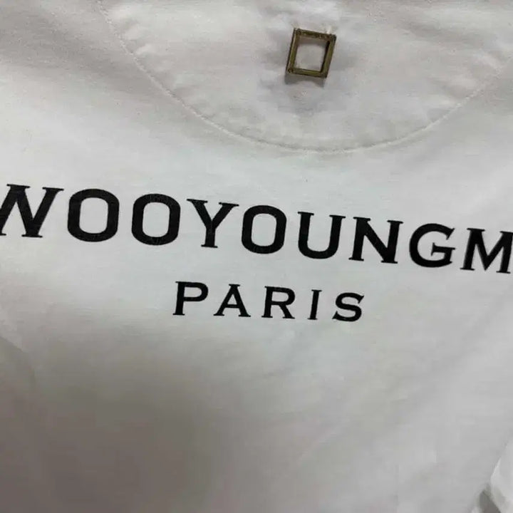 [BUNJANG] Wooyoungmi Back Logo Short Sleeve T-Shirt / [48]우영미 백로고 반팔