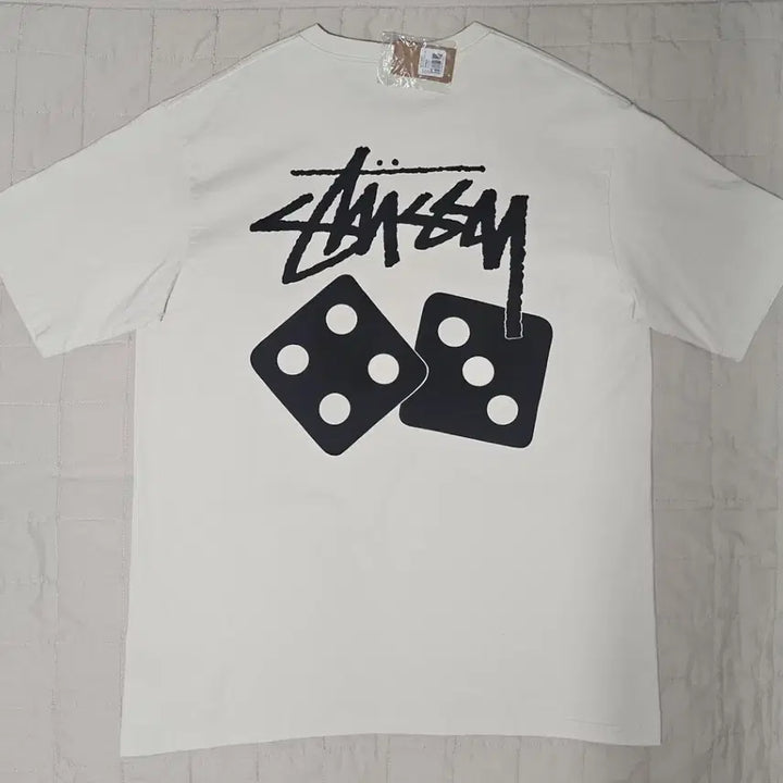 [BUNJANG] Stussy Dice Pigment Ivory XL T-Shirt / [새 상품] 스투시 다이스 피그먼트 아이보리 XL