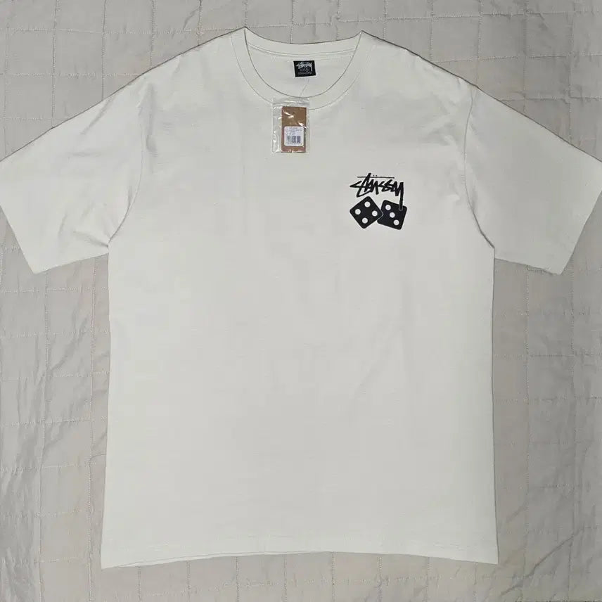 [BUNJANG] Stussy Dice Pigment Ivory XL T-Shirt / [새 상품] 스투시 다이스 피그먼트 아이보리 XL