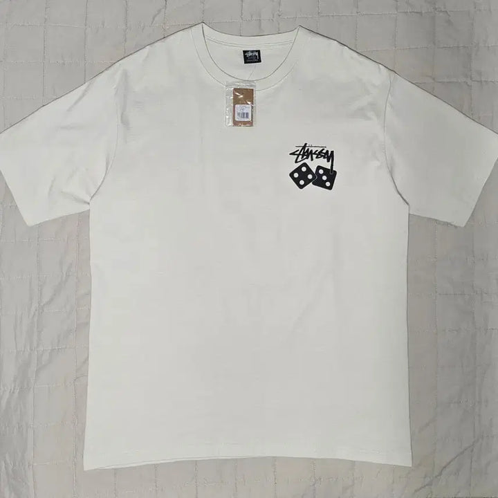[BUNJANG] Stussy Dice Pigment Ivory XL T-Shirt / [새 상품] 스투시 다이스 피그먼트 아이보리 XL