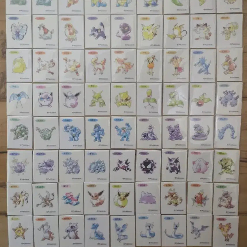 [SOLD OUT] 포켓몬 띠부씰 30주년 신상 76종 일괄