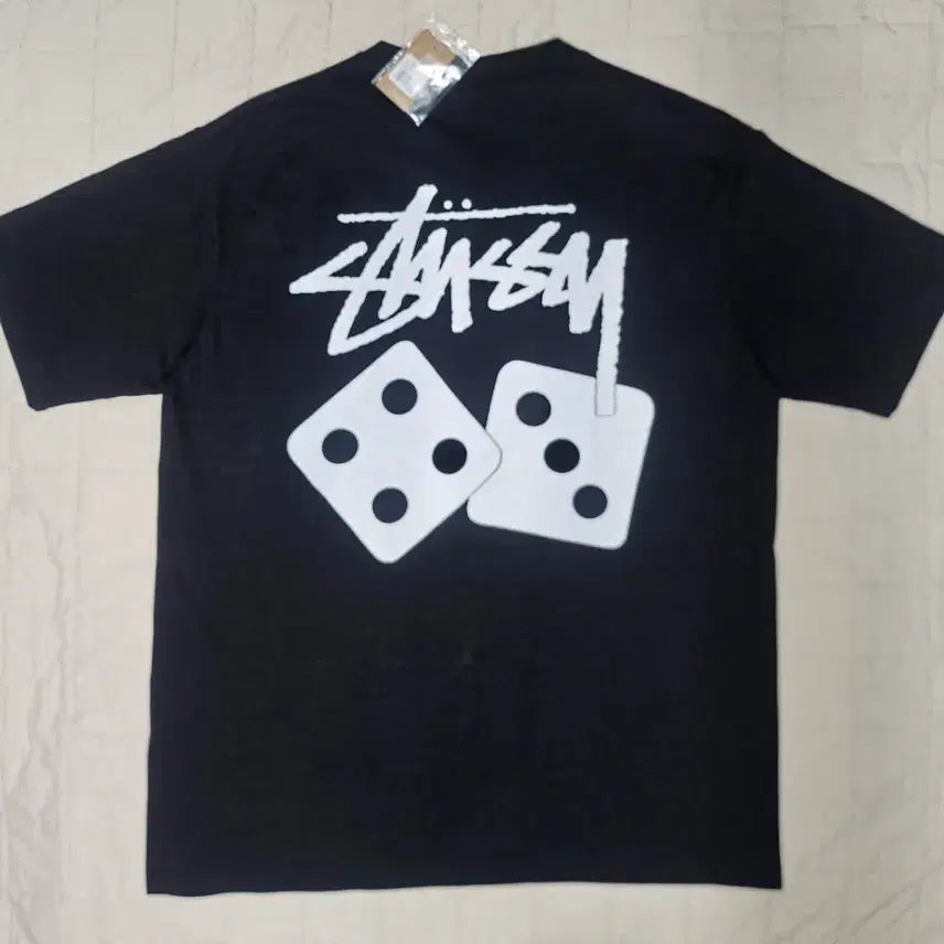 [BUNJANG] Stussy Dice Pigment Black XL T-Shirt / [새 상품] 스투시 다이스 피그먼트 블랙 XL