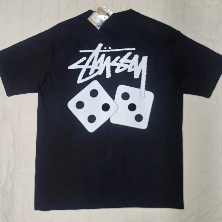 [BUNJANG] Stussy Dice Pigment Black XL T-Shirt / [새 상품] 스투시 다이스 피그먼트 블랙 XL