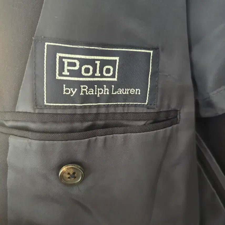 [BUNJANG] Polo Ralph Lauren Gold Button Double-Breasted Navy Blazer / 폴로 랄프로렌 금장 더블 브레스트 네이비 블레이저