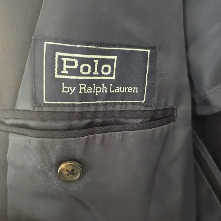 [BUNJANG] Polo Ralph Lauren Gold Button Double-Breasted Navy Blazer / 폴로 랄프로렌 금장 더블 브레스트 네이비 블레이저