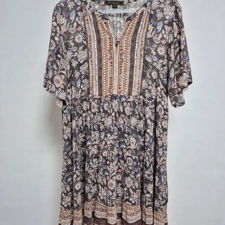 [BUNJANG] Thursday Island Flower Pattern Midi Dress / Thursday Island 플라워 패턴 원피스