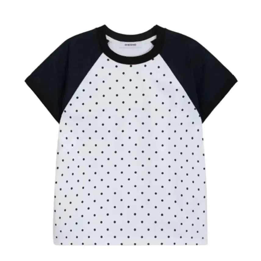 [BUNJANG] O HESI O Dot Short Sleeve T-Shirt / 오헤시오 도트 반팔