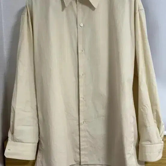 [BUNJANG] LEMAIRE Cotton Poplin Twisted Shirt Cream 48 / 르메르 코튼포플린 트위스티드 셔츠 크림 48