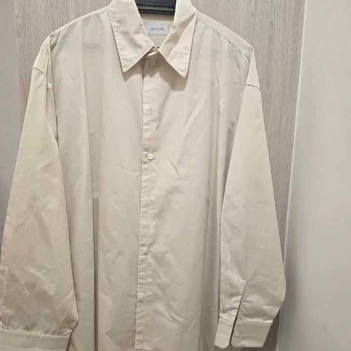 [BUNJANG] LEMAIRE Cotton Poplin Twisted Shirt Cream 48 / 르메르 코튼포플린 트위스티드 셔츠 크림 48