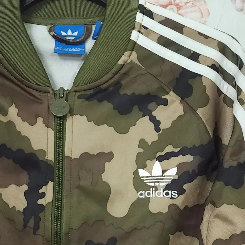 [BUNJANG] Adidas Camo Jersey Track Top S (160) / 아디다스 카모 저지 트랙탑 S (160)