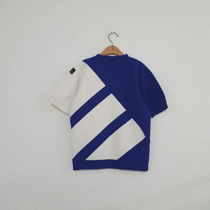[BUNJANG] Adidas Big Logo Short Sleeve Jersey T-Shirt Blue/White / No.26050614 아디다스 반팔져지 빅로고 티셔츠 블루/화이트