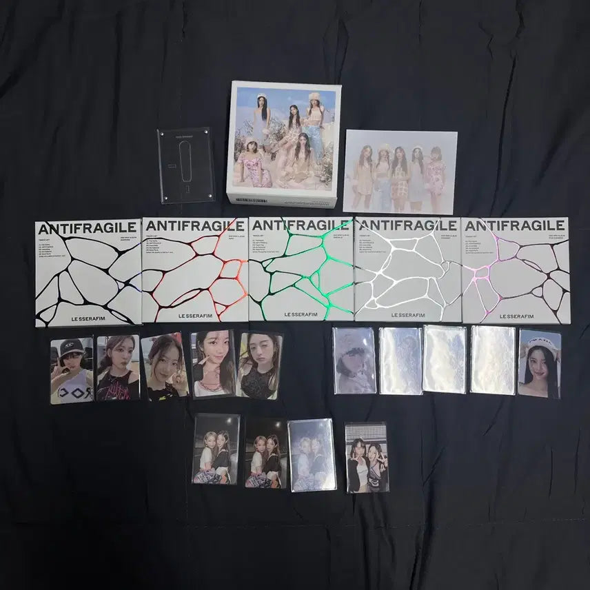 [BUNJANG] LE SSERAFIM ANTIFRAGILE Compact Version Full Set + Weverse POB Bundle / 르세라핌 안티프래자일 컴팩트 앨범 풀세트 + 위버스 특전 일괄 판매