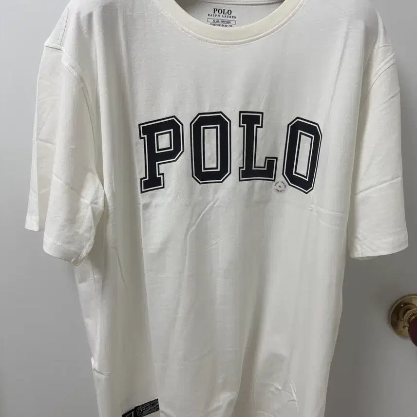 [BUNJANG] Polo Ralph Lauren White Custom Fit T-Shirt, Oversized XL, New / 폴로 화이트 커스텀 반팔티 오버핏 XL 새상품