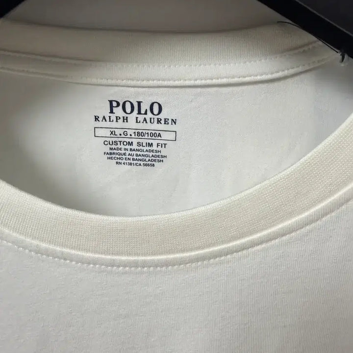 [BUNJANG] Polo Ralph Lauren White Custom Fit T-Shirt, Oversized XL, New / 폴로 화이트 커스텀 반팔티 오버핏 XL 새상품