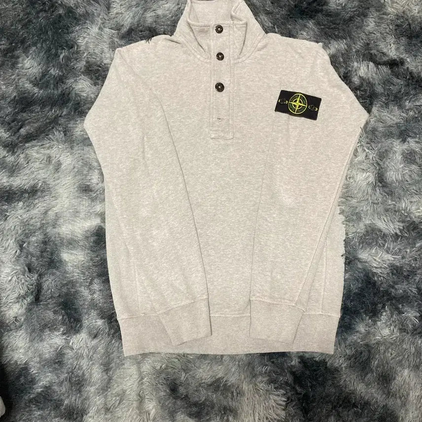 [BUNJANG] Stone Island Half-Zip Sweatshirt / 스톤아일랜드 반집업
