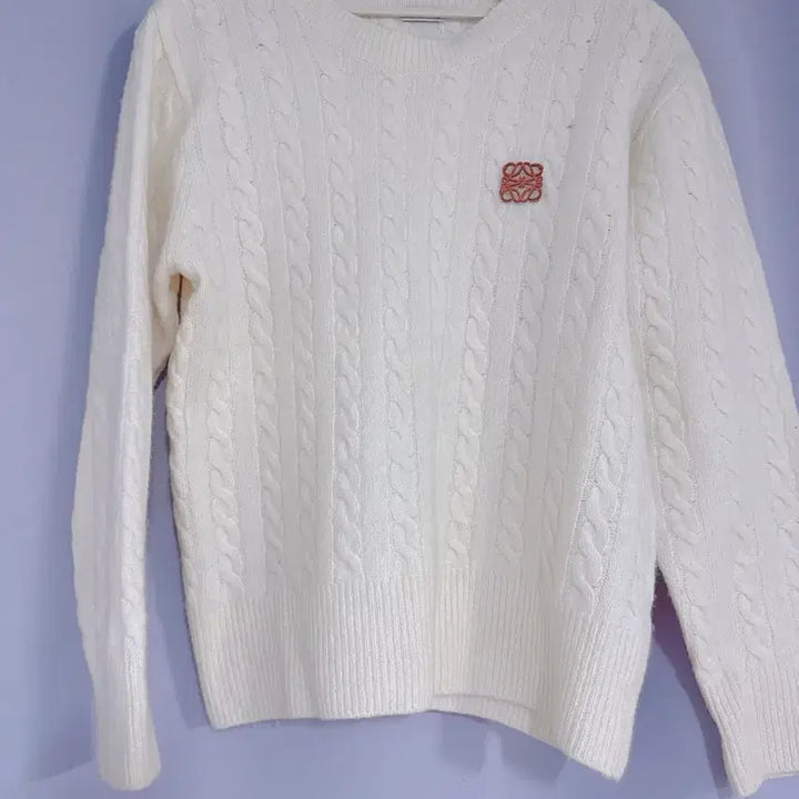 [BUNJANG] Loewe Ivory Cable Knit Sweater / LOEWE 아이보리 케이블 니트