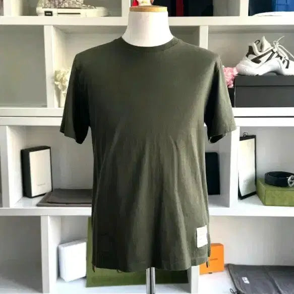 [BUNJANG] Thom Browne Tri-Color Stripe Short Sleeve T-Shirt / 톰브라운 삼선 반팔 100% 정품