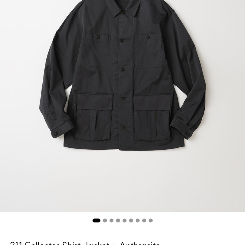 [BUNJANG] My Library 311 Collector Shirt Jacket - Anthracite / [S]마이라이브러리 311 Collector Shirt Jacket