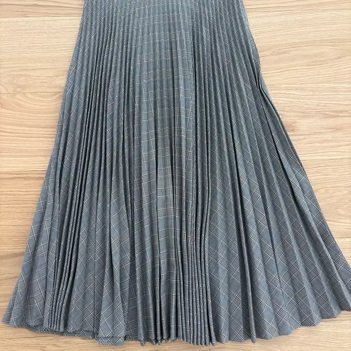 [BUNJANG] Zara Check Pleated Long Skirt / ZARA 자라 체크 플리츠 스커트