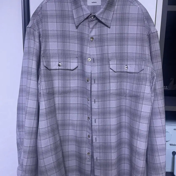 [BUNJANG] My Library 310 Light Wool Check Shirt / [S] 마이라이브러리 310 Light Wool Check Shirt