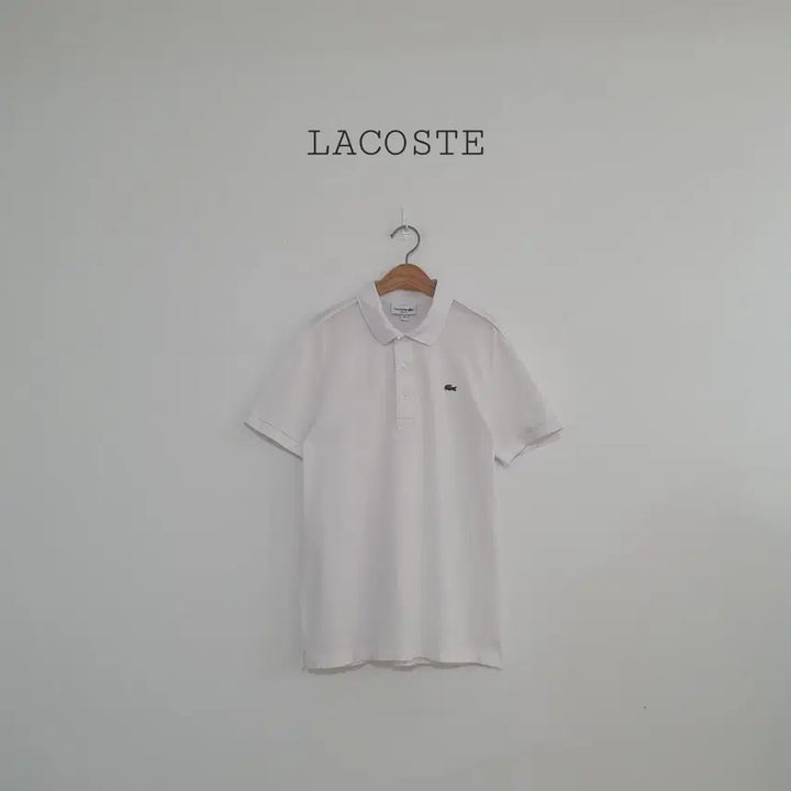 [BUNJANG] Lacoste White Short Sleeve Polo T-Shirt / No.26050703 라코스테 화이트 반팔 카라티