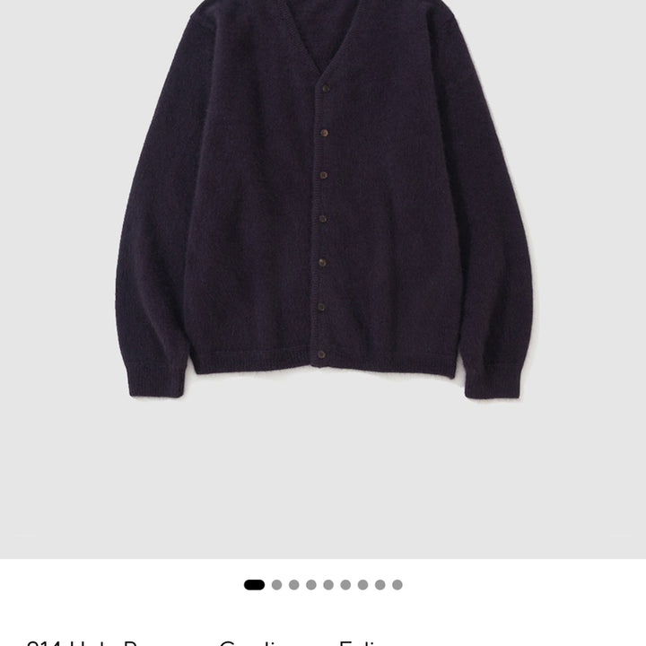 [BUNJANG] My Library 314 Halo Raccoon Cardigan - Eclipse (Size S) / [S]마이라이브러리 314 Halo Raccoon Cardigan