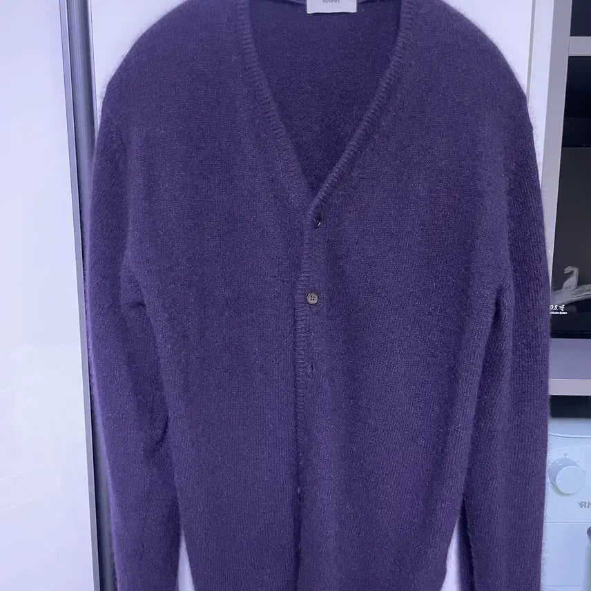 [BUNJANG] My Library 314 Halo Raccoon Cardigan - Eclipse (Size S) / [S]마이라이브러리 314 Halo Raccoon Cardigan