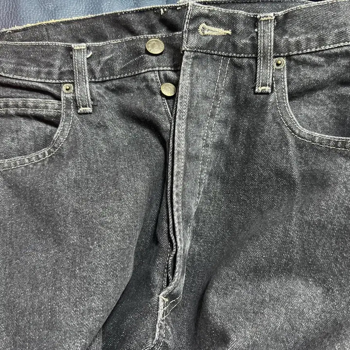 [BUNJANG] Giorgio Armani Jeans Black Denim Logo Pants / 아르마니진 블랙 데님 로고 팬츠