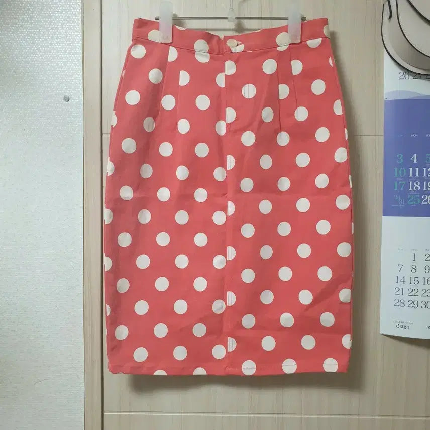 [BUNJANG] Spicy Color Polka Dot Skirt / 스파이시컬러 땡땡이 치마