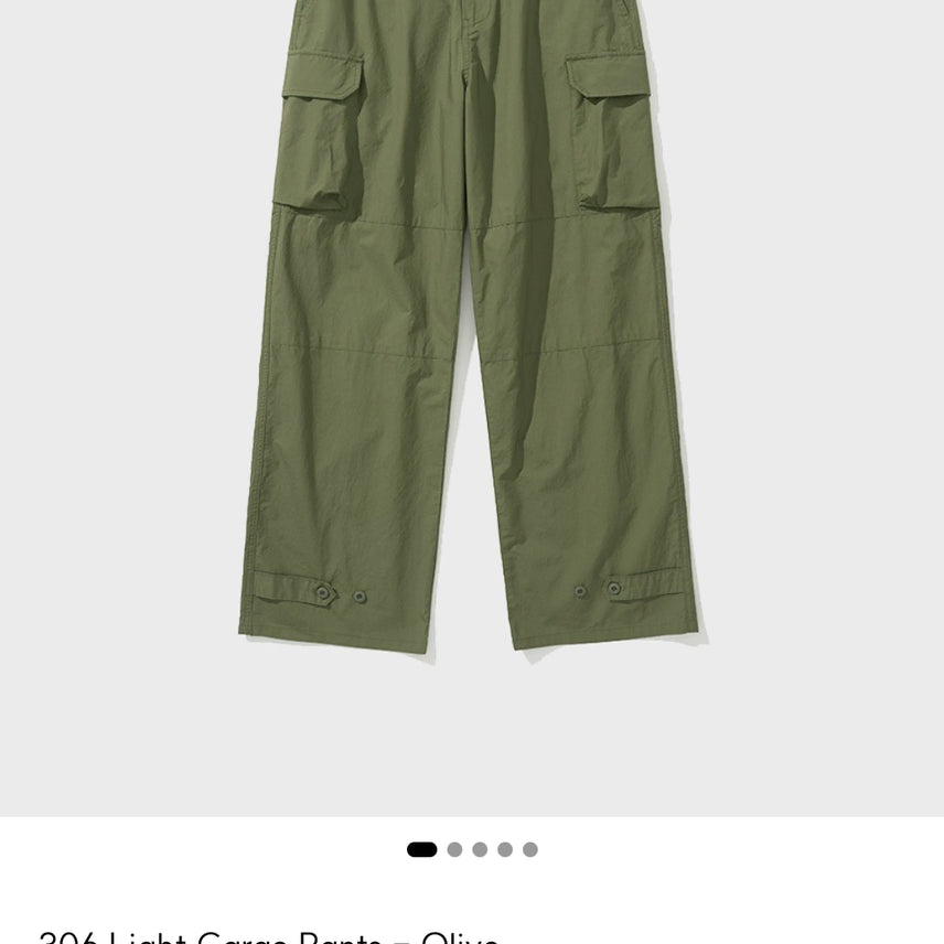 [BUNJANG] My Library 306 Light Cargo Pants - Midnight Ocean (Size S) / [S]마이라이브러리 306 Light Cargo Pants