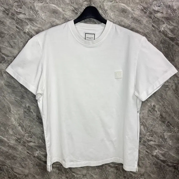 [BUNJANG] Wooyoungmi Feather Back Logo T-Shirt White / [44] 우영미 깃털 백로고 반팔 화이트