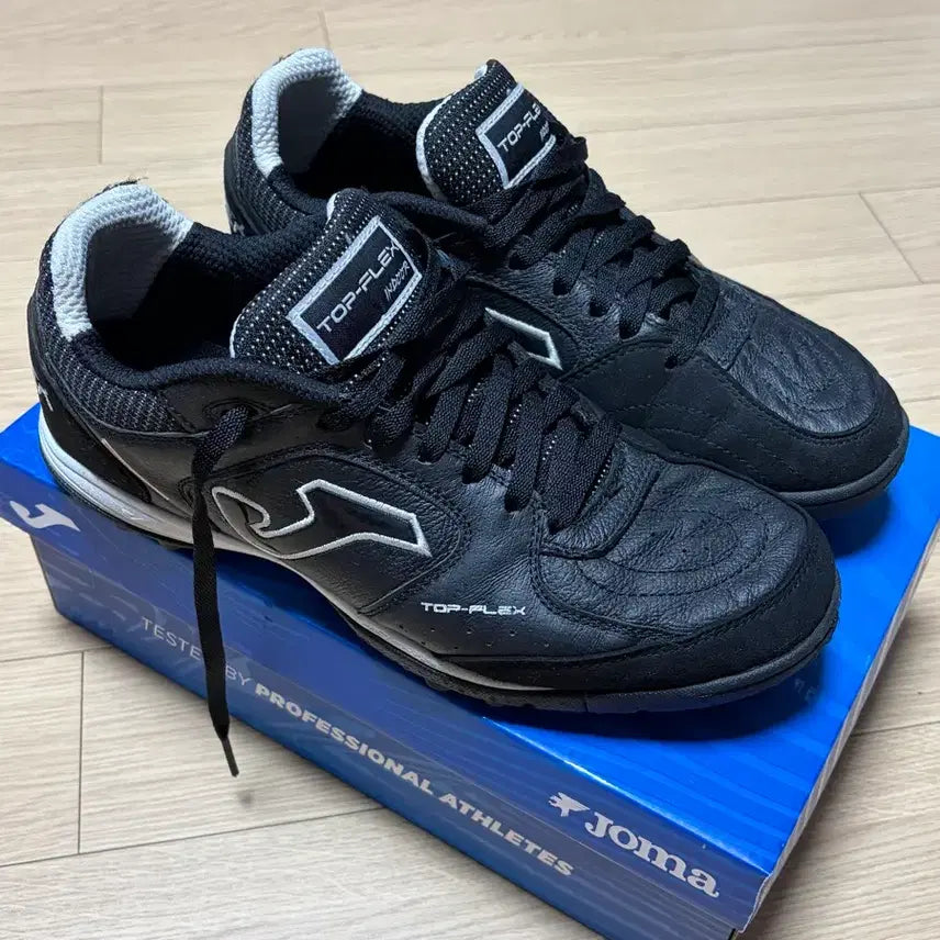 [BUNJANG] Joma Topflex TF Futsal Shoes Black 275 / 조마 탑플렉스 풋살화 블랙 tf 275