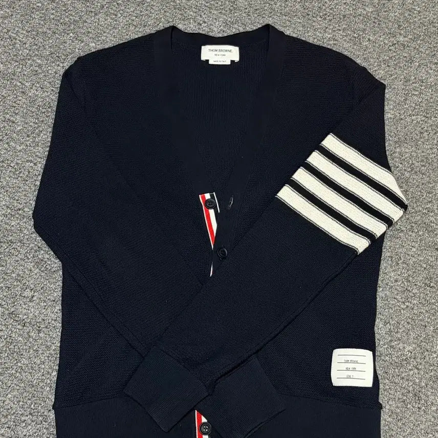 [BUNJANG] Thom Browne Open Ruffle Stitch Stripe Cardigan Size 2 / <오케이몰판,새상품급> 톰브라운 가디건 2사이즈