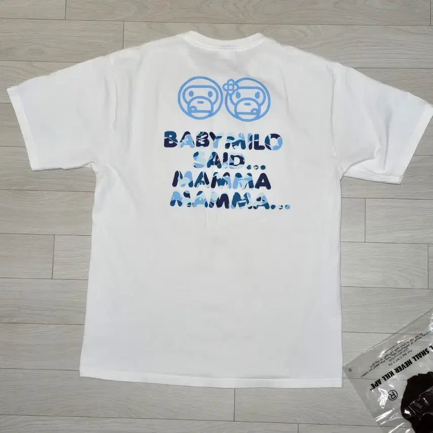 [BUNJANG] BAPE ABC Camo Baby Milo Ice Pop Summer T-Shirt White / 베이프 ABC 카모 베이비 마일로 아이스 팝 썸머 티셔츠 화이트