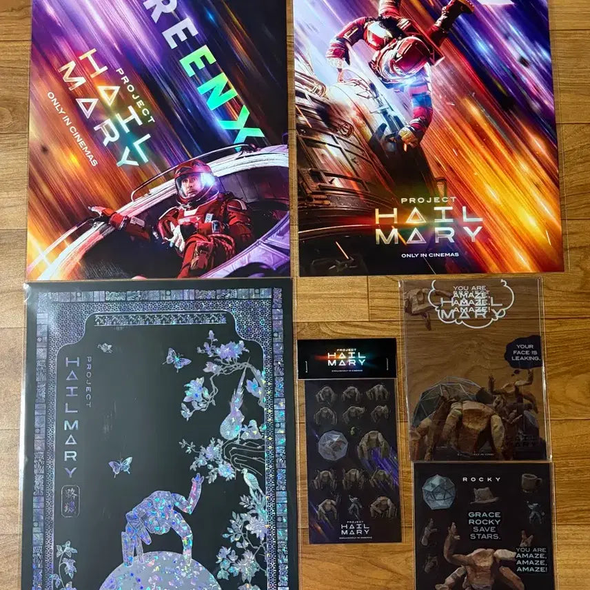 [BUNJANG] Project Hail Mary Poster &amp; Merchandise Bundle / 프로젝트 헤일메리 포스터&amp;굿즈