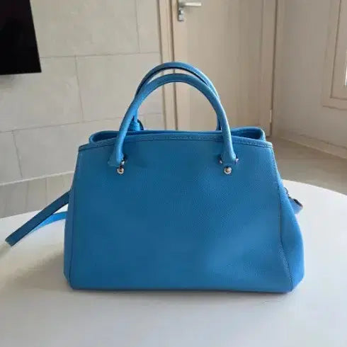 [BUNJANG] Coach Blue Leather Tote Bag / 코치 가방 블루 토트백