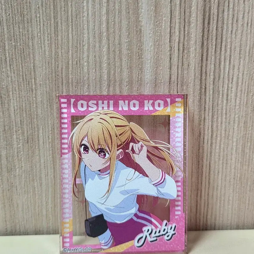[BUNJANG] Oshi no Ko Hoshino Ruby Acrylic Block + Akane &amp; Kana Photocard Set / 최애의 아이 호시노 루비 아크릴 블록 + (아카네, 카나 포카 증정)