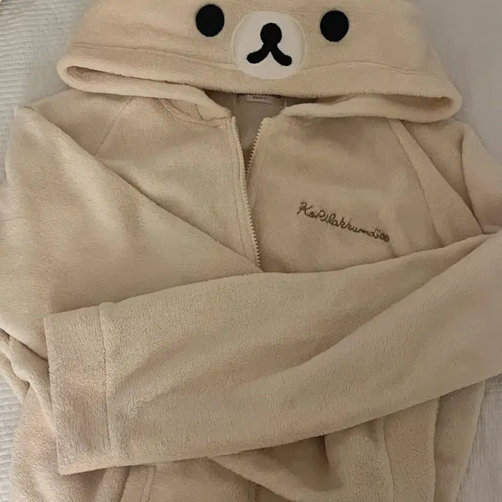 [BUNJANG] Rilakkuma Korilakkuma Zip-up Hoodie / 코리락쿠마 집업