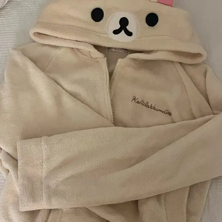[BUNJANG] Rilakkuma Korilakkuma Zip-up Hoodie / 코리락쿠마 집업