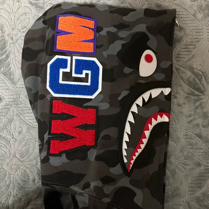 [BUNJANG] BAPE Shark Hoodie Black / 베이프 샤크 후드집업 흑계